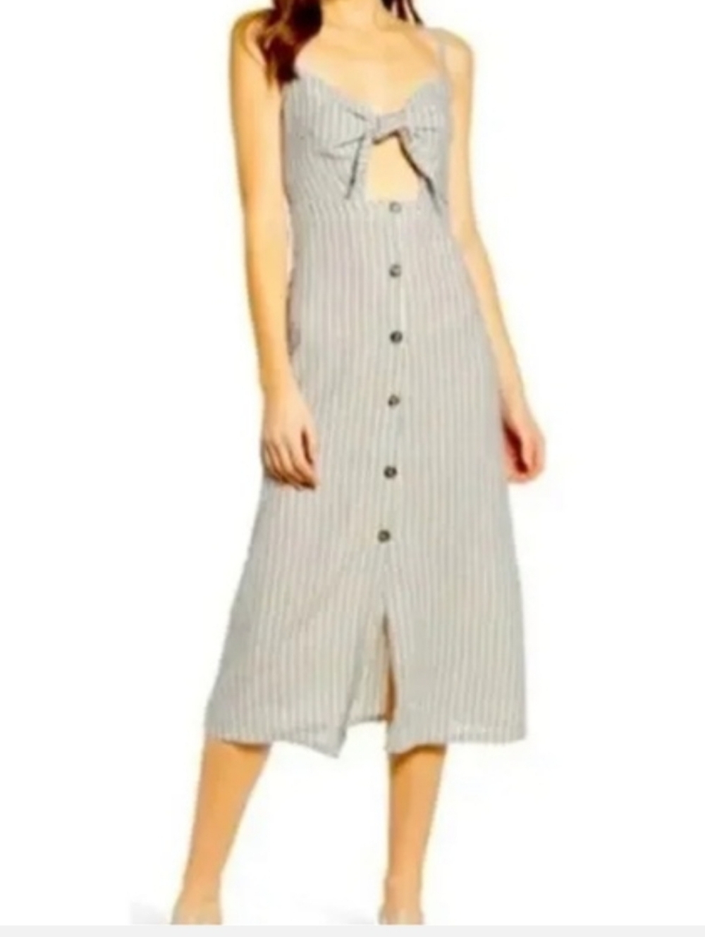bishop + young Blue and White Striped Women's Dress